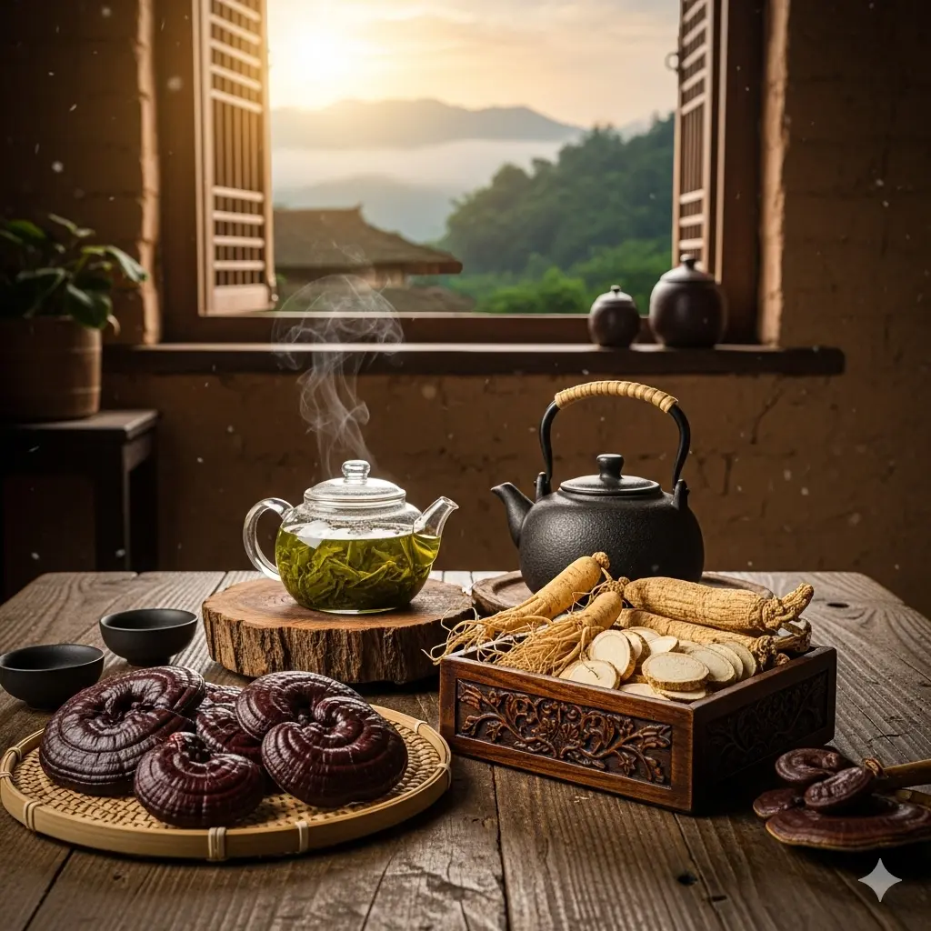Yeşil çay, ginseng ve reishi mantarı prostat kanseri riskini azaltıcı özellikleri nedeniyle tavsiye edilmiştir.