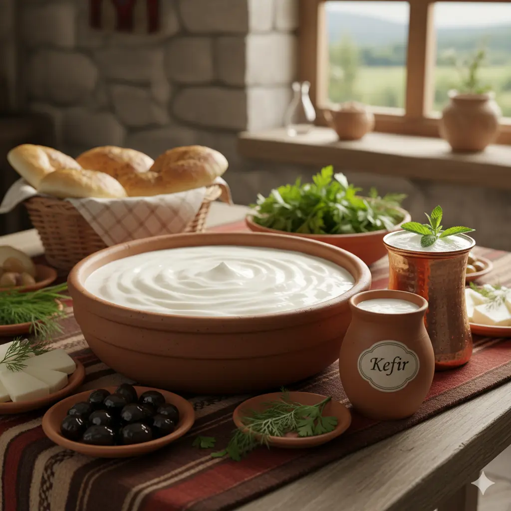 Yoğurt, ayran ve kefir dildeki yangıyı hafifletmek için tüketilir.